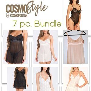 NEW 7pc. Lingerie Size SMALL 4-6 BUNDLE -  Nightgown, Babydoll, Slip, Sets NWT